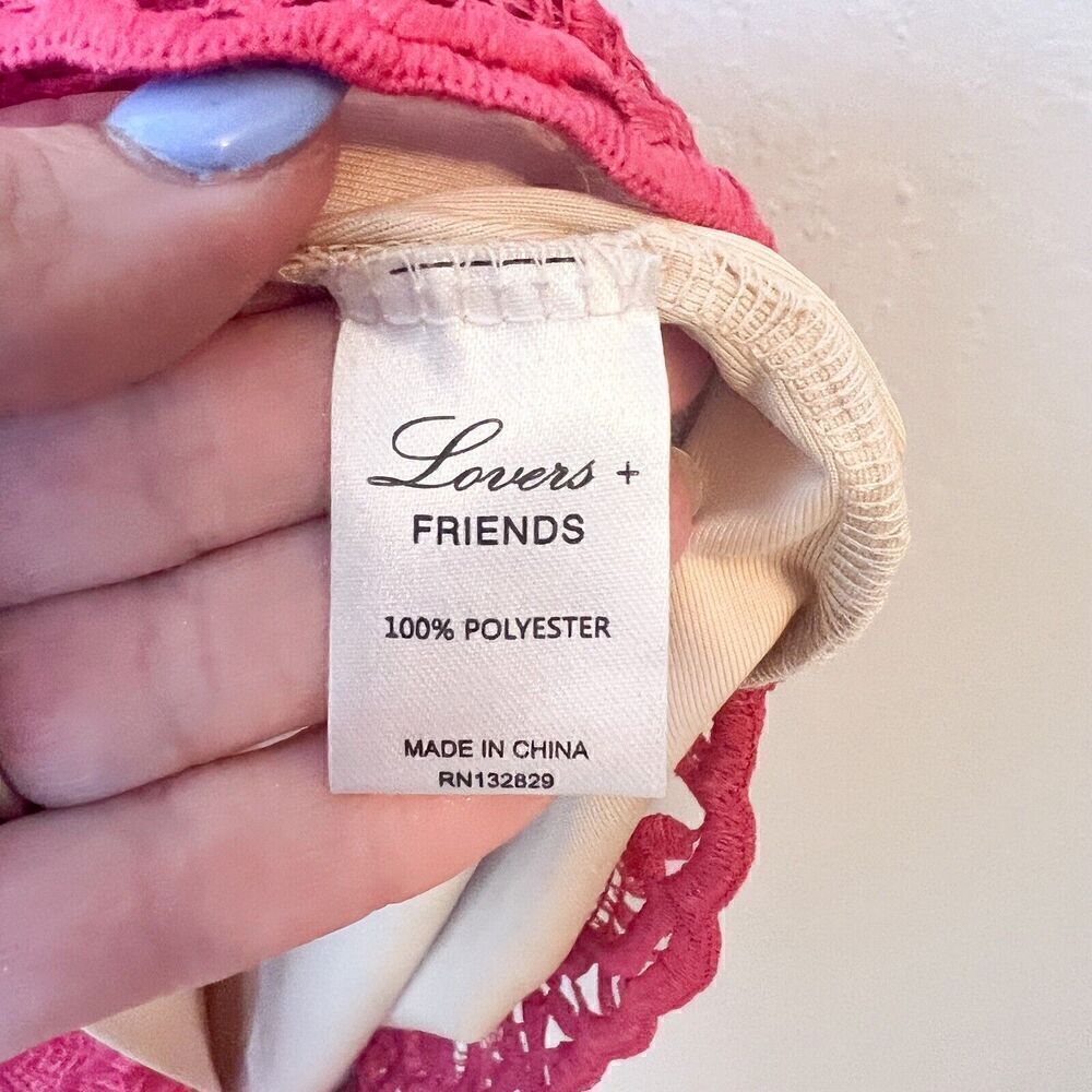 REVOLVE BRAND Lovers + Friends Radiant In Pink Mini Dress Size Small - Picture 7 of 10